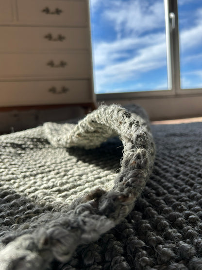 Alfombra Yute Boucle Grey 4x3
