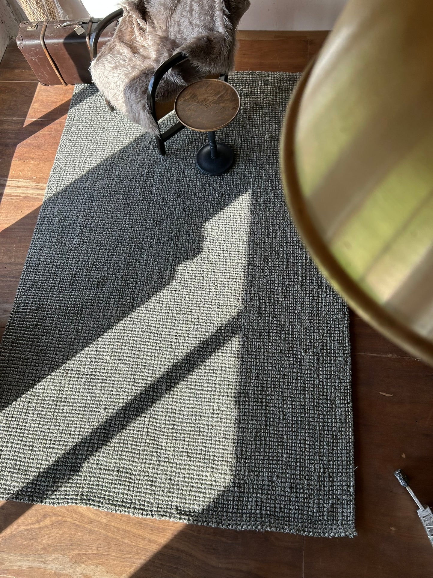 Alfombra Yute Boucle Grey 4x3